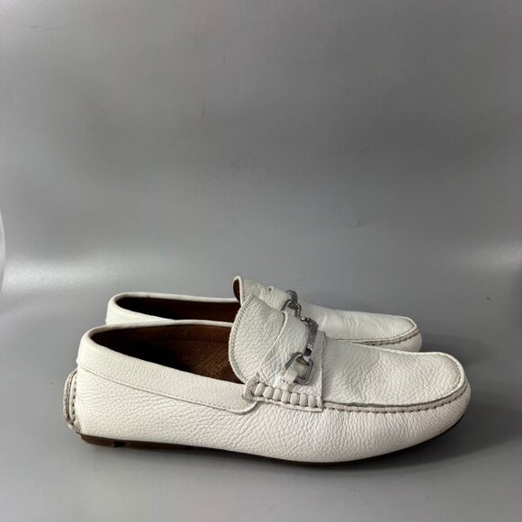 Moschino White Driver Loafers, Size 39 main image 7